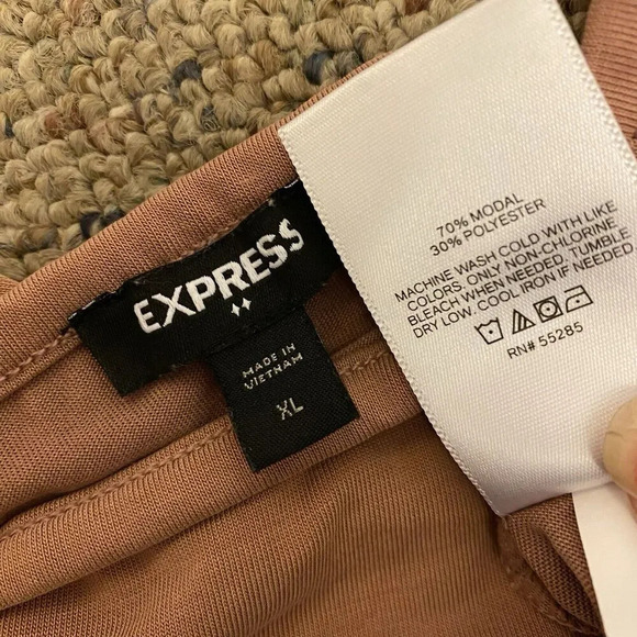 Express Cropped Twist Knot Tank Top Women XL Beach Summer Coastal Y2K Soft Comf - Picture 3 of 5